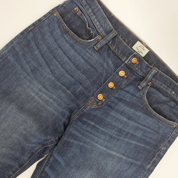 J.Crew Straightaway Button-Fly Straight Leg Jeans - Picture 4 of 13